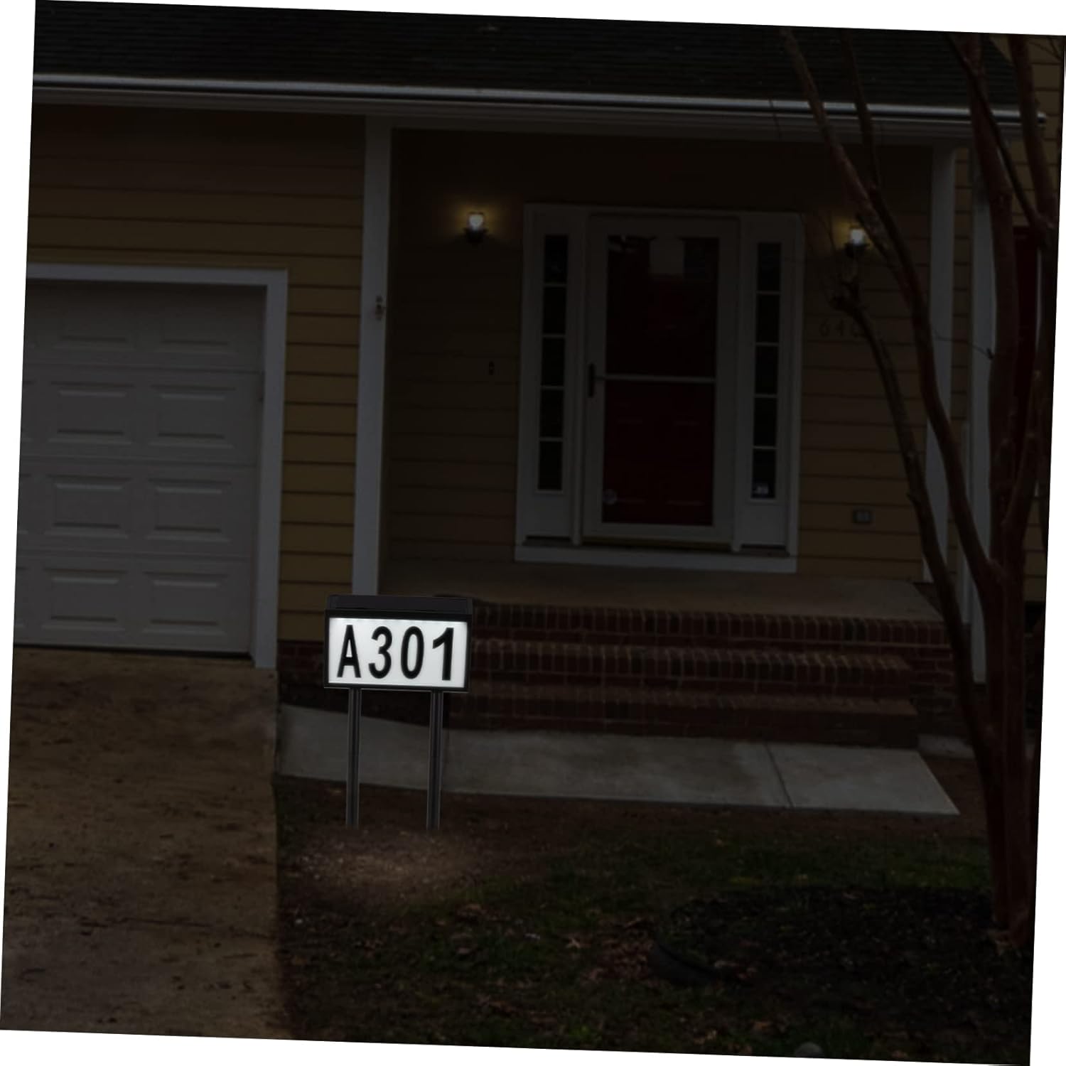 Solar-Powered Door Light Led Home Emergency Illumination Arabic English Letters