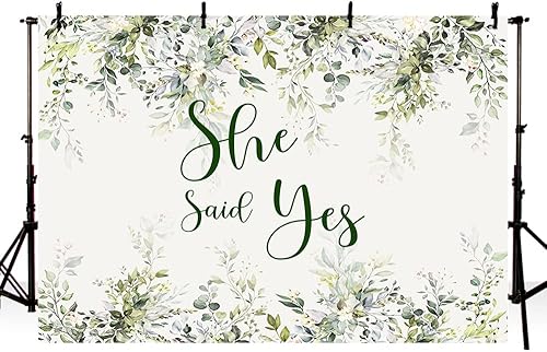 MEHOFOND Telón de fondo de eucalipto para despedida de soltera de 10 x 7 pies, pancarta de hojas verdes, fondo de fotografía para mujeres,