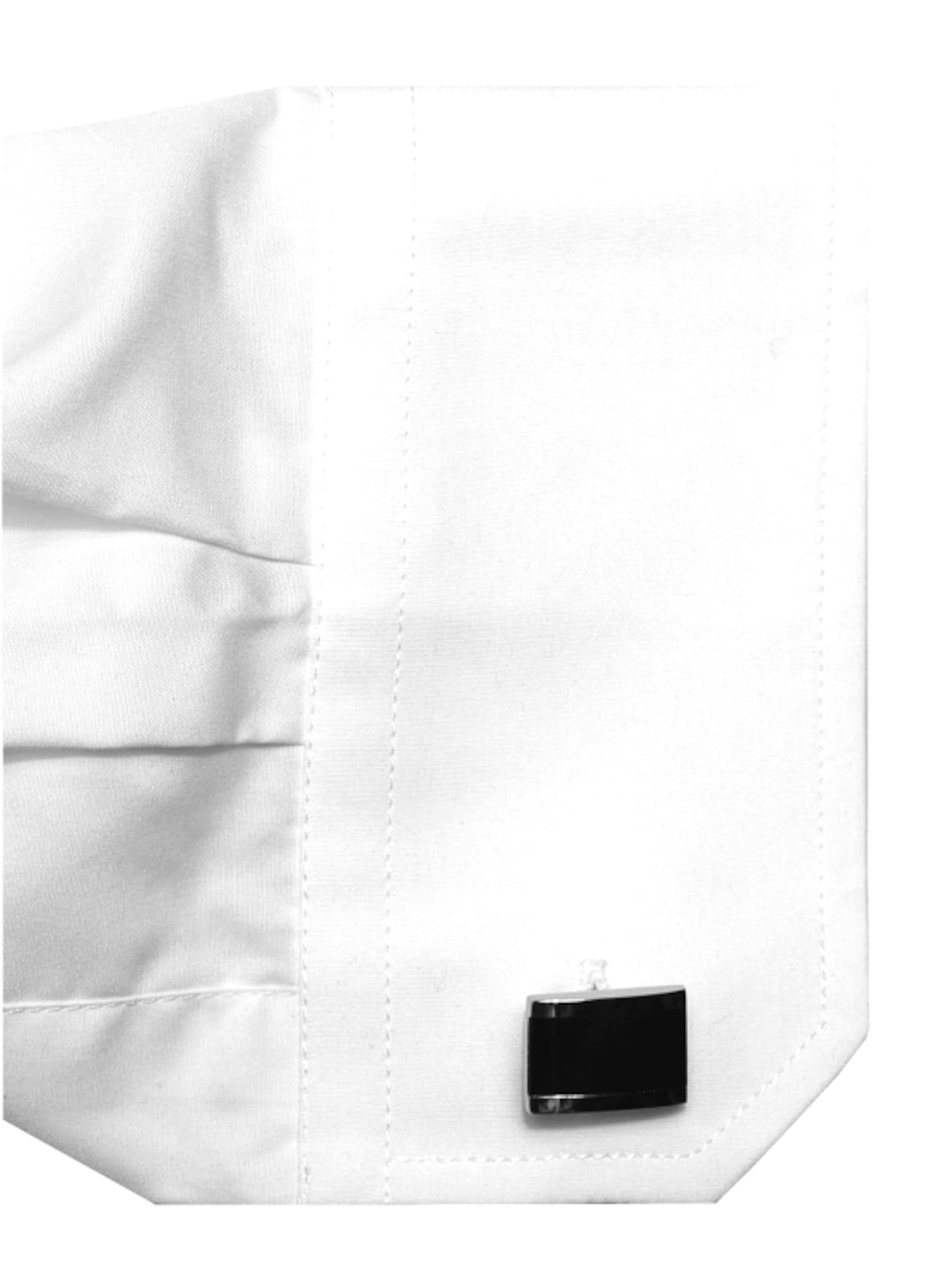 HUBER Stehkragenhemd Weiss oder schwarz Asia Kragen Regular HU-9071-HU-9072