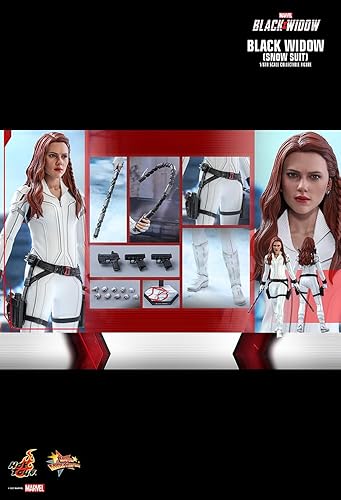 Miniatura 8 de Hot Toys Marvel Comics Black Widow Black Widow (versión traje de nieve) figura coleccionable a escala 16
