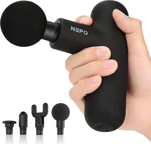 Mini Massage Gun, Powerful Fascial Gun Portable Deep Tissue Percussion