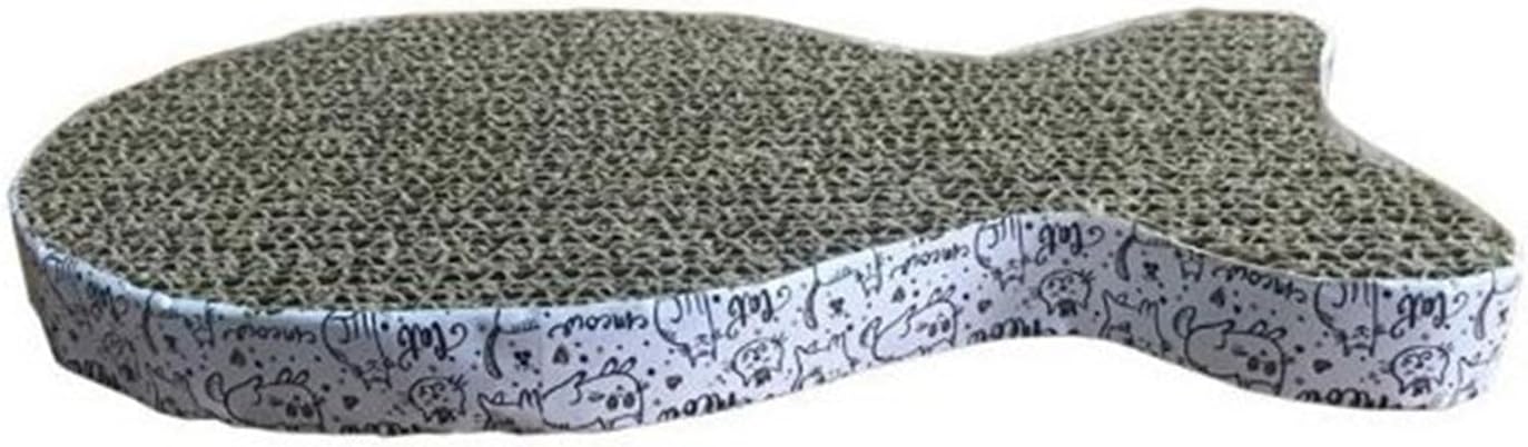 review Mini Multiple Shape Cat Scratching Board Toy Funny Claw Grinder Corrugated Paper Wear-Resistant Scratcher Nest for Cats Cat Scratching Board Fish