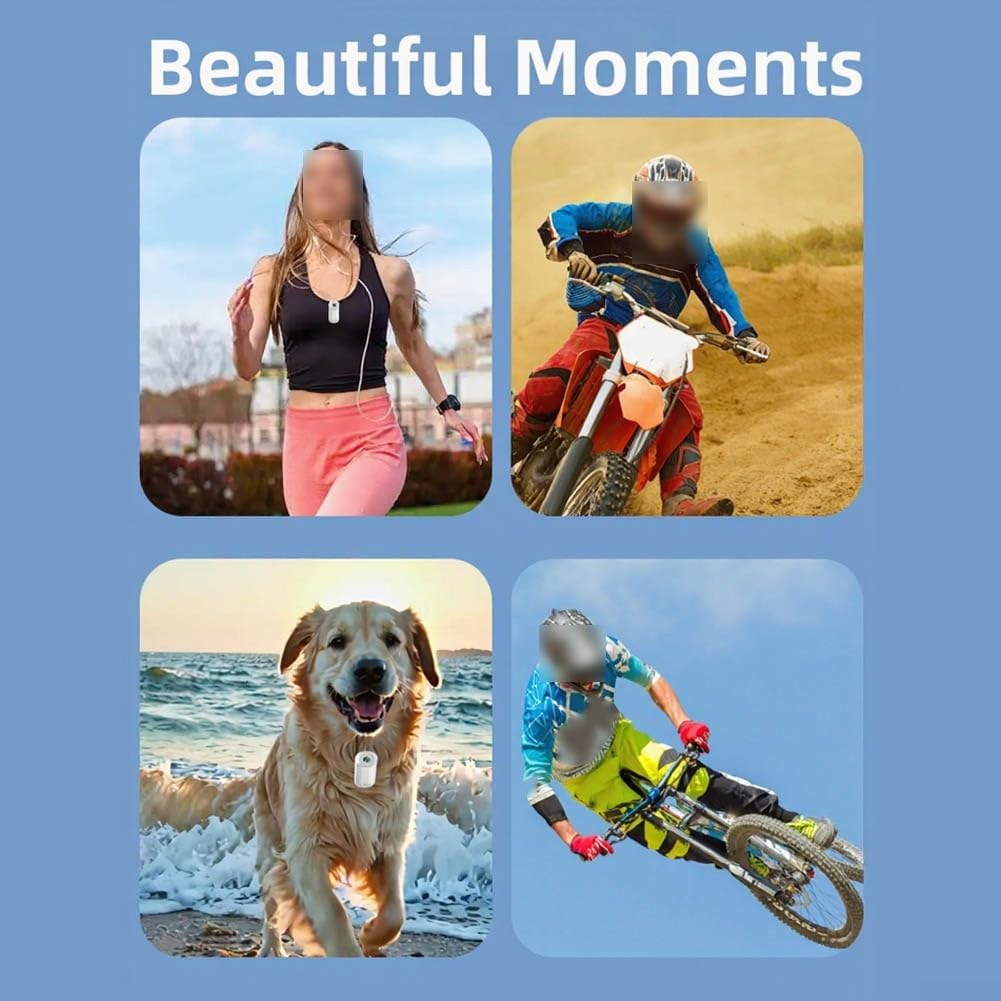 ABS 4K Action Camera con WiFi e base magnetica (bianco)