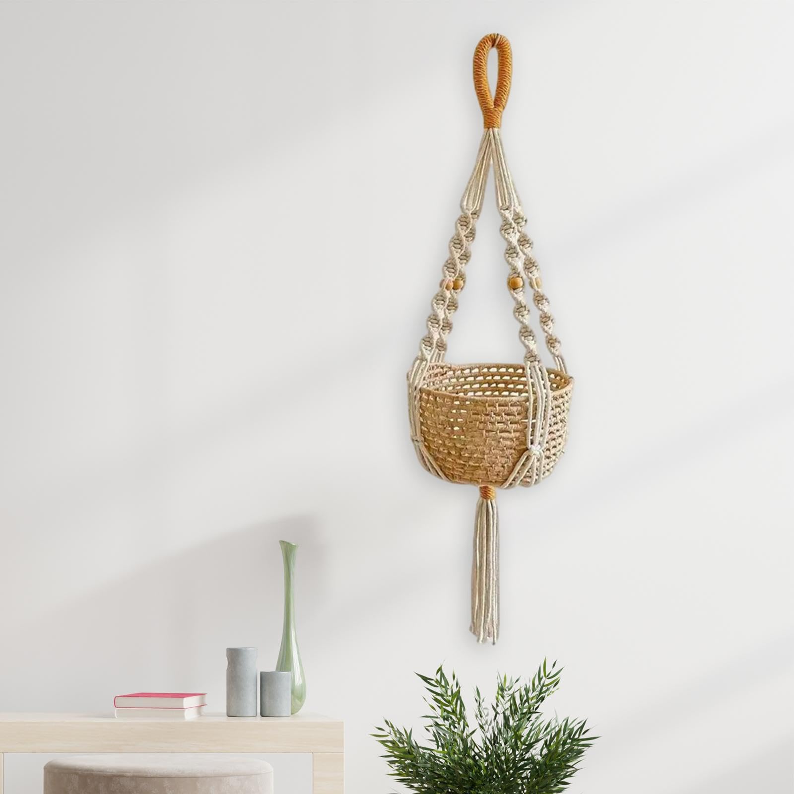 Lot de 10 suspensions d'intérieur en macramé pour porche, fenêtre, cuisine, style 0002