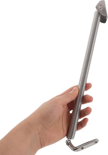 iplusmile Supporto a Molla per Portello Marino in Acciaio Inox 260 MM Molla di Compressione Regolabile per Gavone di Coperta Barca Ferramenta Resistente per Porte di Armadietto Nautico - 4