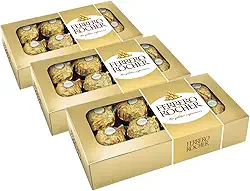 Chocolate Bombom Ferrero Rocher 3 Caixas de 8 Unidades
