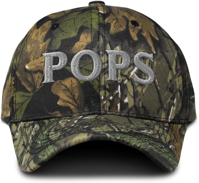 Custom Camo Baseball Cap Pops Father Daddy Papa Pa Dad Hunting Dad Hats for Men & Women Cotton