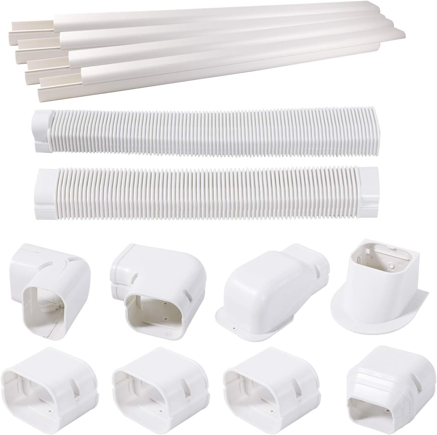 TAKTOPEAK 3'' 17 Ft [Quick Installation] PVC Decorative