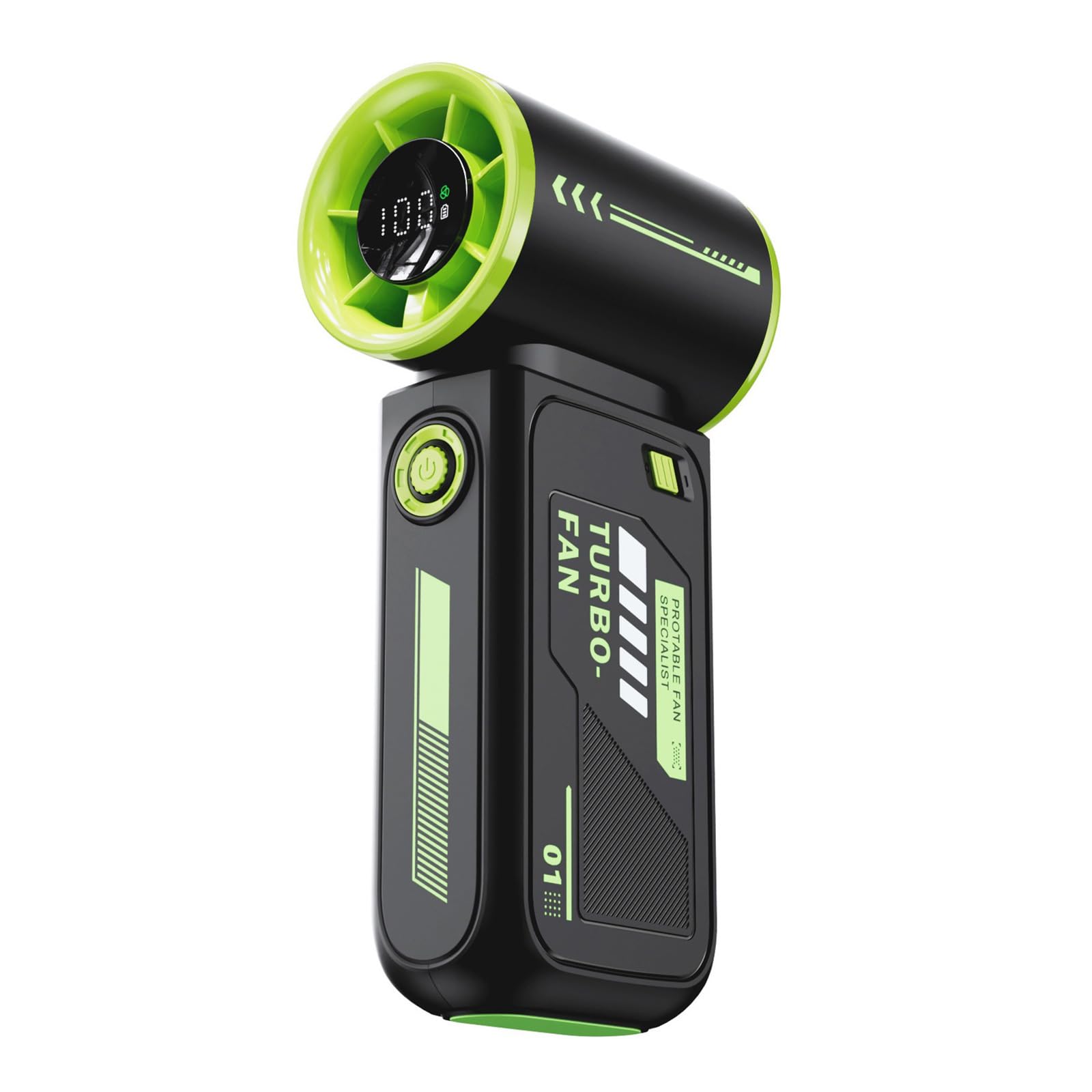 Uqezagpa Multifuntional Handheld Fan Efficient Cooling Fan 3600mAh Powerful ABS Texture Perfect for Outdoor Travel Use High Speed Cooling