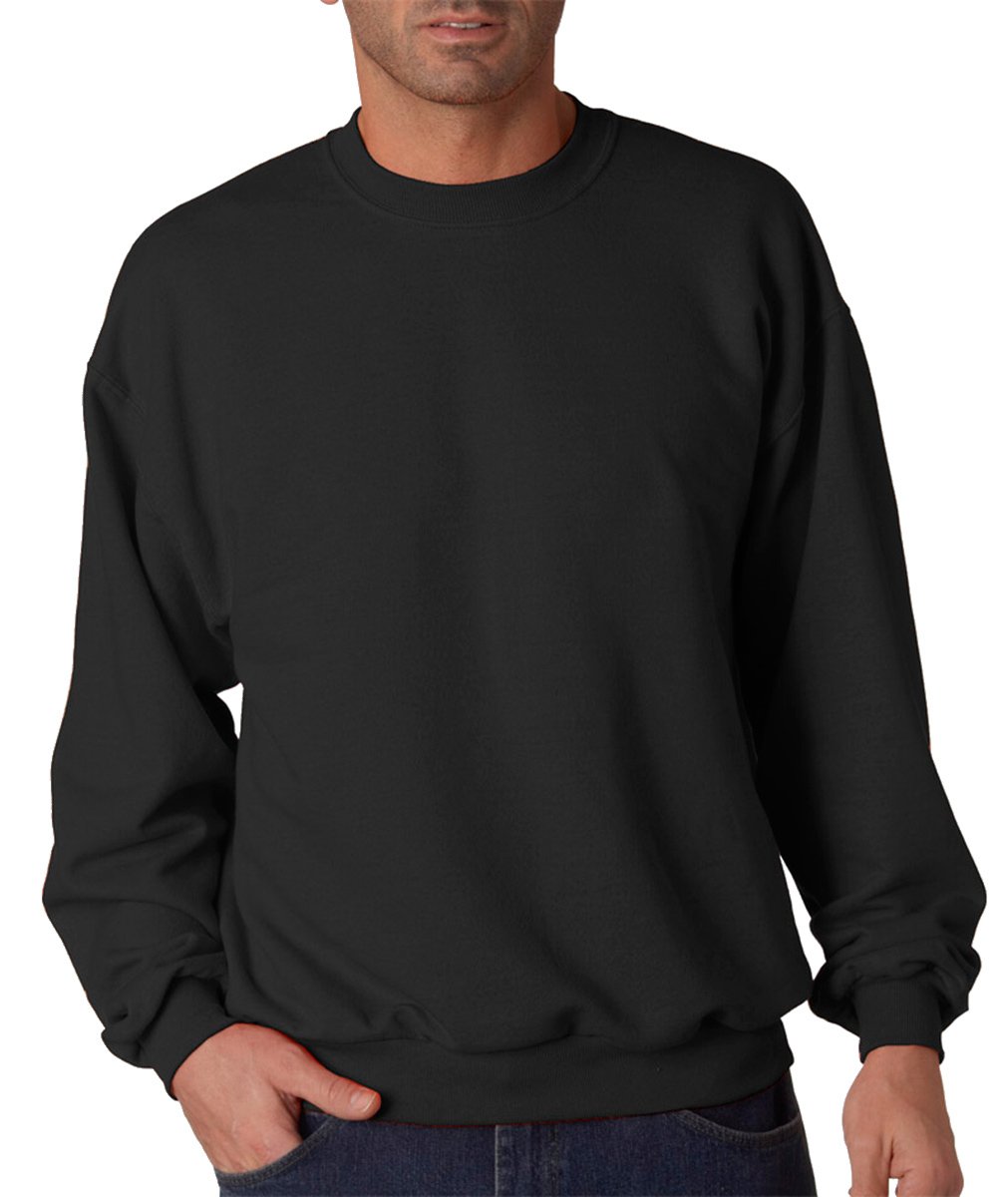 Jerzees Men's NuBlend Fleece Hoodies and Sweatshirts, Sweatshirt - Black, XL