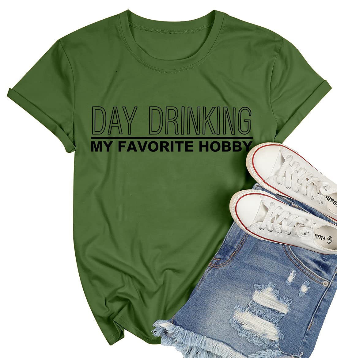 AoymayDay Drinking Shirt for Women