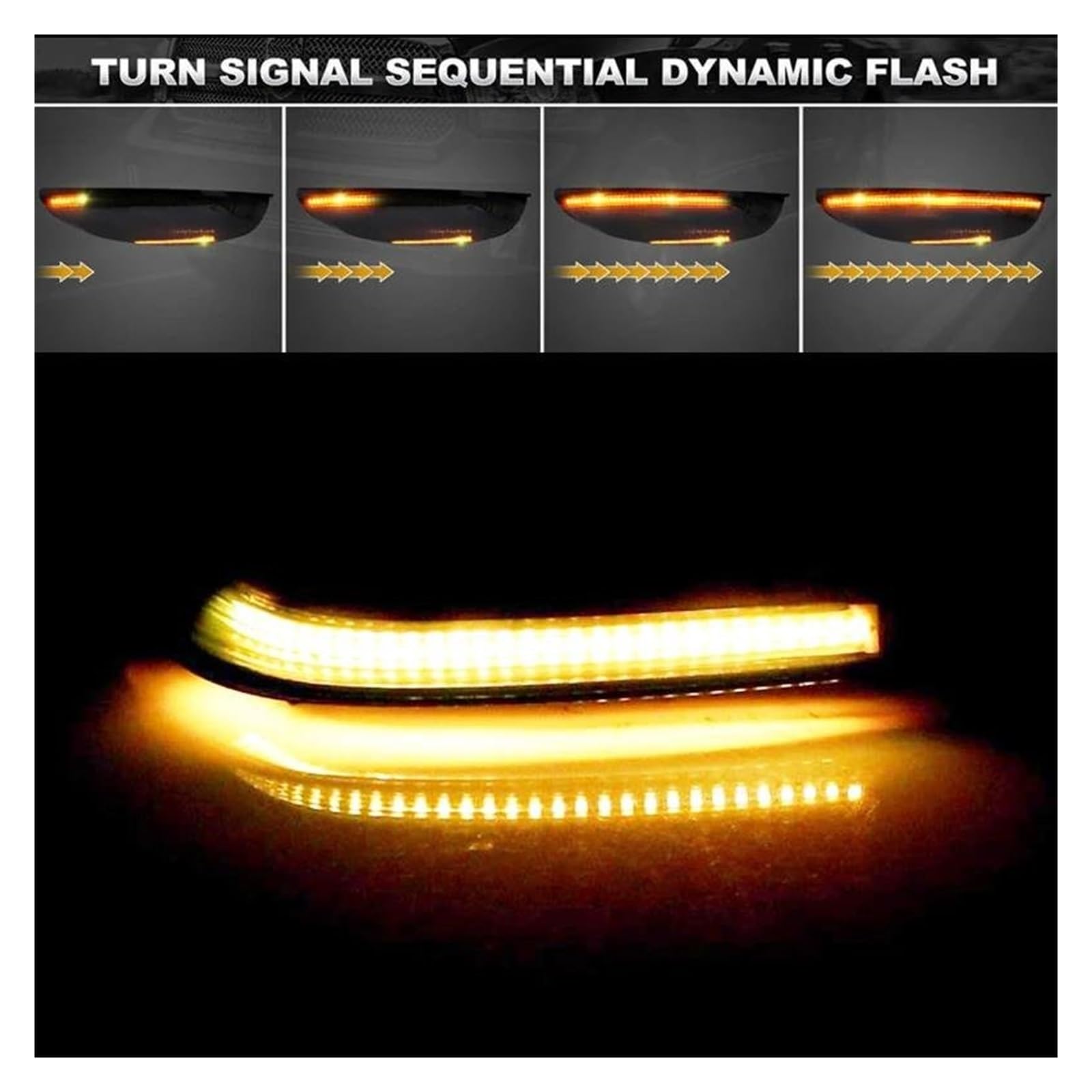 Générique RéPéTiteurs Clignotant Pour Oldsmobile Bravada 2002-2004 Feux De Rétroviseurs Latéraux Avant LED Ambre Dynamiques(Jaune)