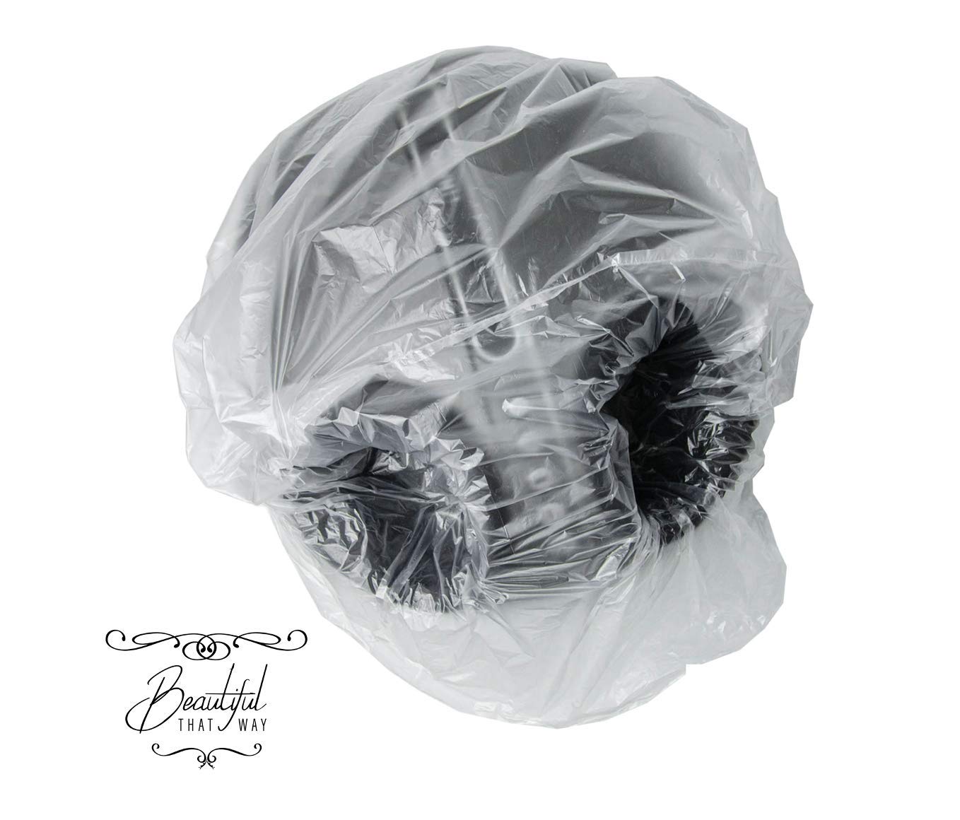 Coprivaschetta pedicure in Cartene® trasparente Beautiful That Way, monouso, 100 pezzi, misura 48x15x15 cm, impermeabile, resistente, Made in Italy, per uso professionale e casa