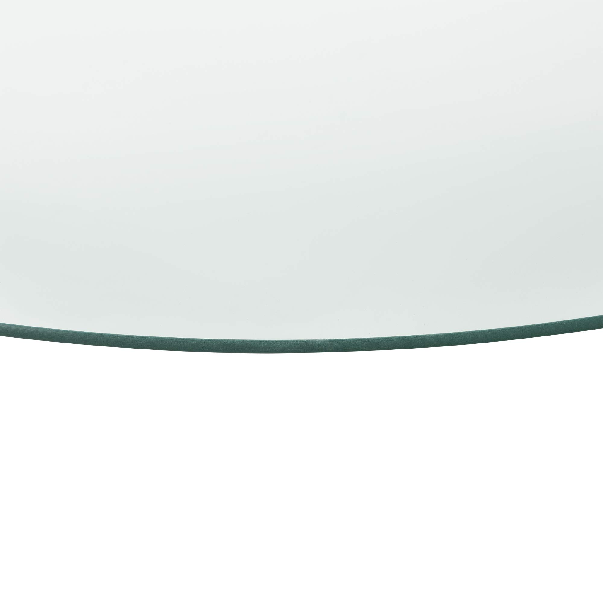 [neu.haus] Szklany blat, z bezpiecznego szkła ESG, płyta kominkowa, szkło kominkowe, stół DIY, kształt kropli, okrągły, Ø 90 cm