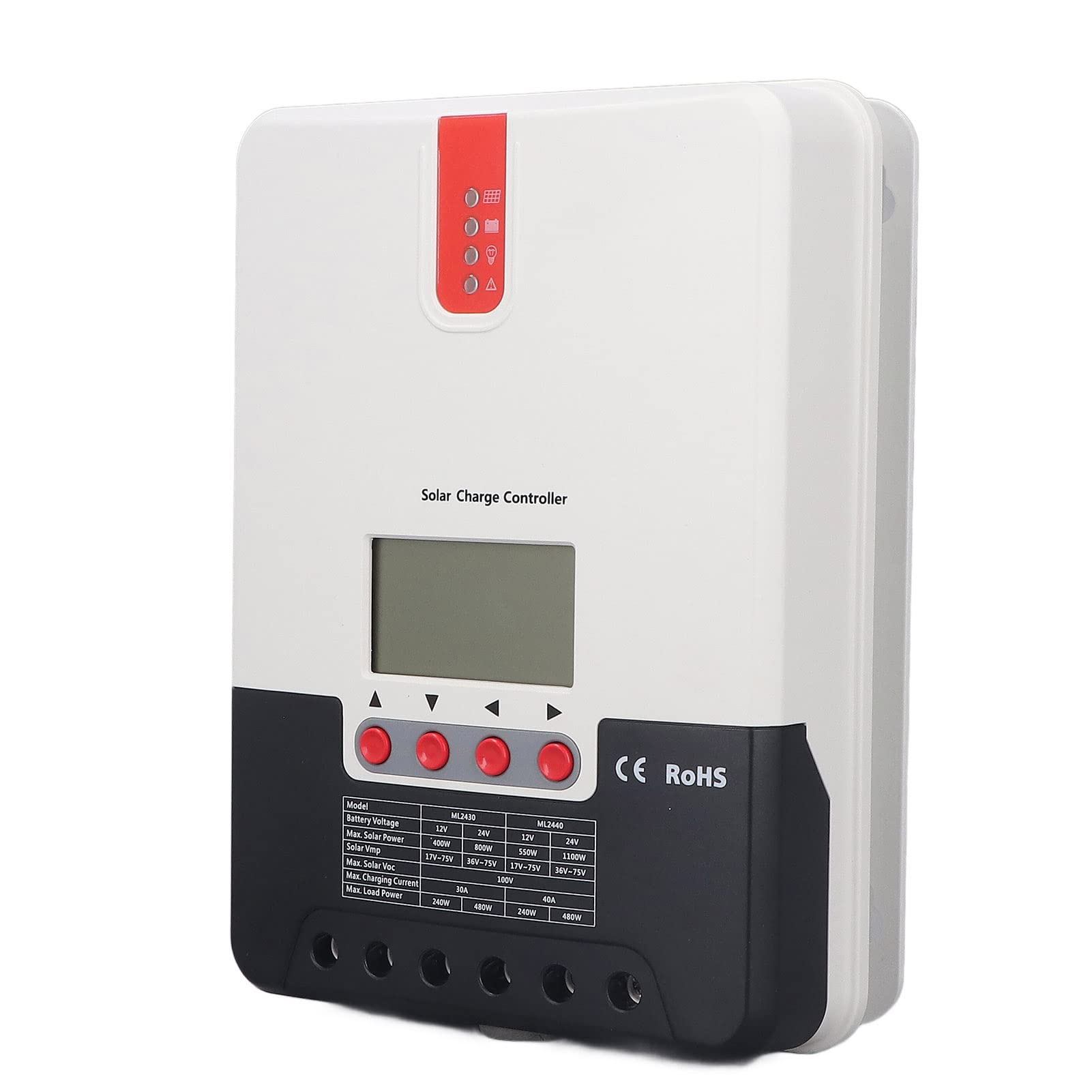 ViaGasaFamido Regulator ładowania Słonecznego MPPT 30A 12V 24V z