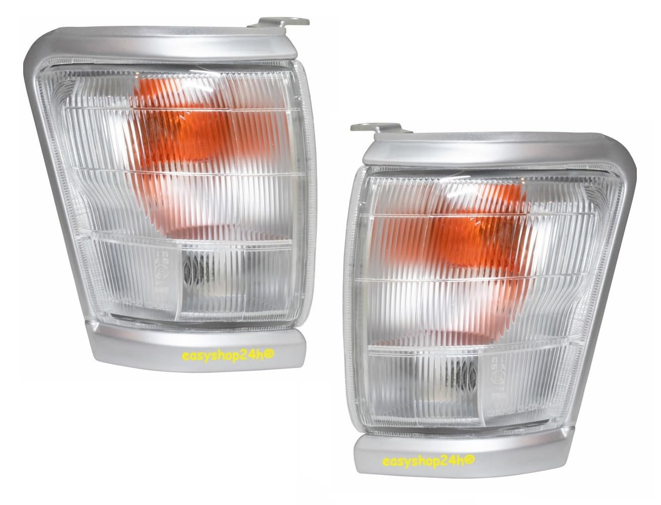 Set 2 Fanale Fanalino Freccia Anteriore Destro Sinistro Per Hilux da 1998 a 2001 Luce di Posizione Indicatore Di Direzione Lampeggiatore Con Portalampade e Lampadine