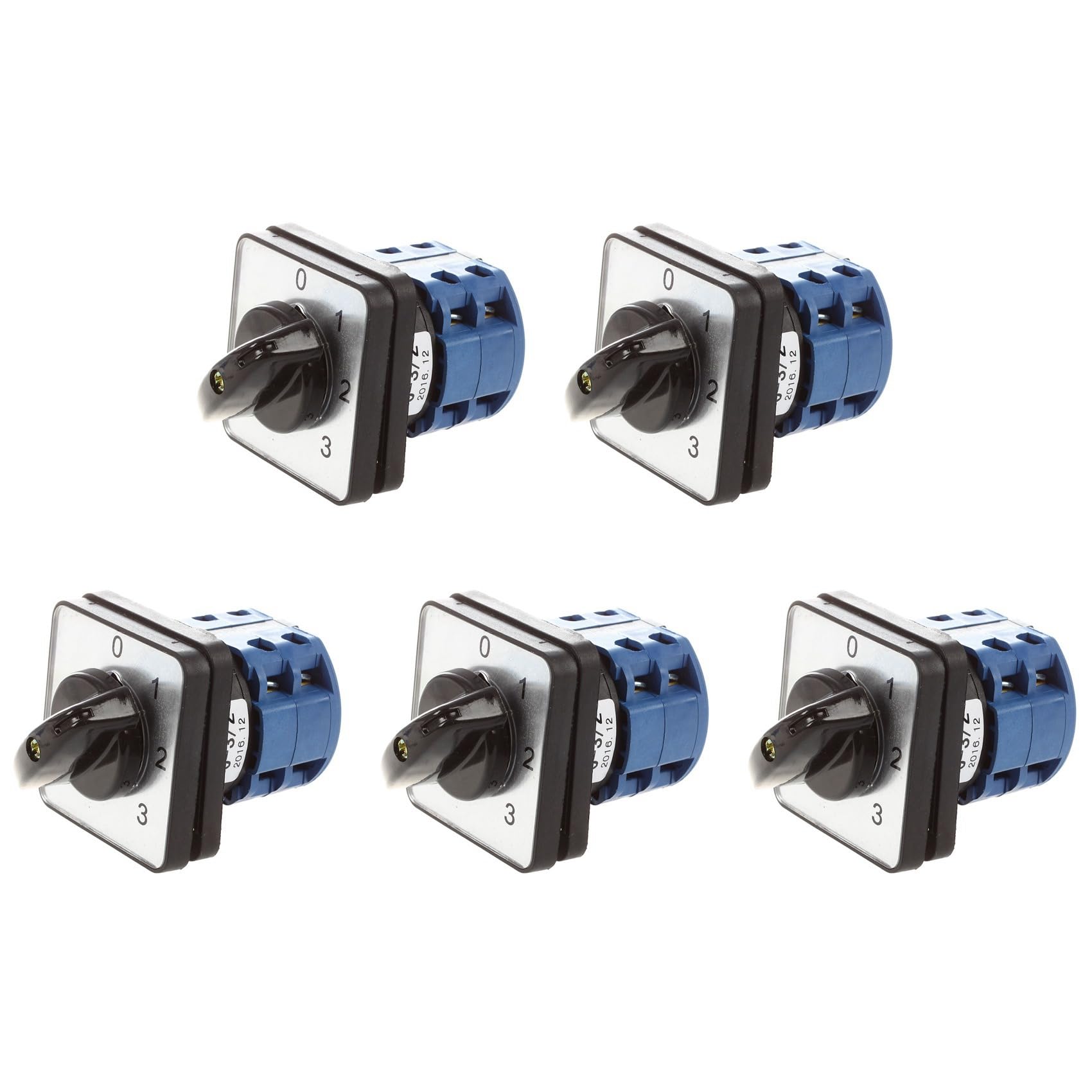 Jnchdghwa 5X 660V 20A 6 Terminals 4 Positions Rotary Cam Changeover Switch