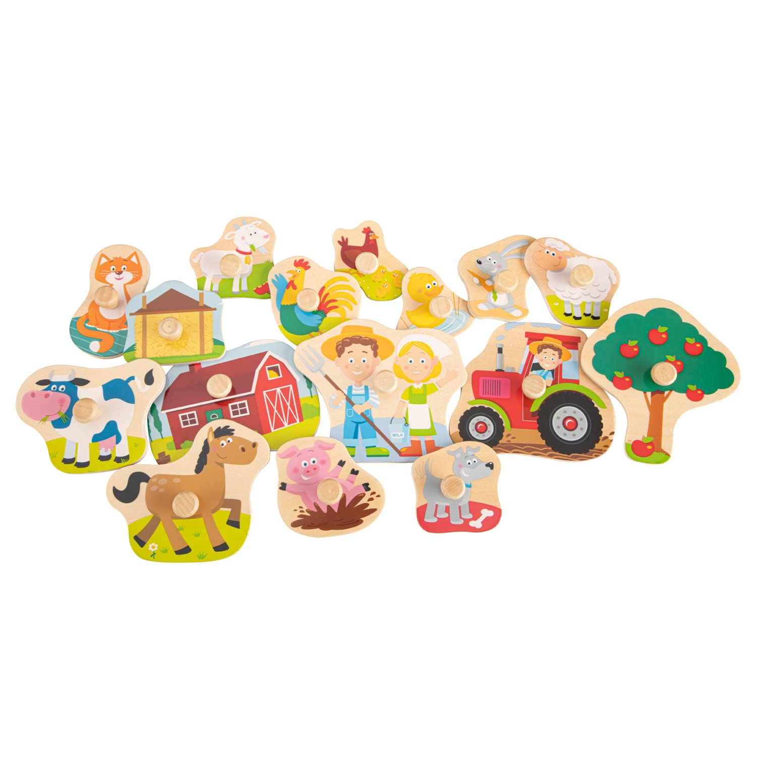 New Classic Toys - Peg Puzzle - Farm