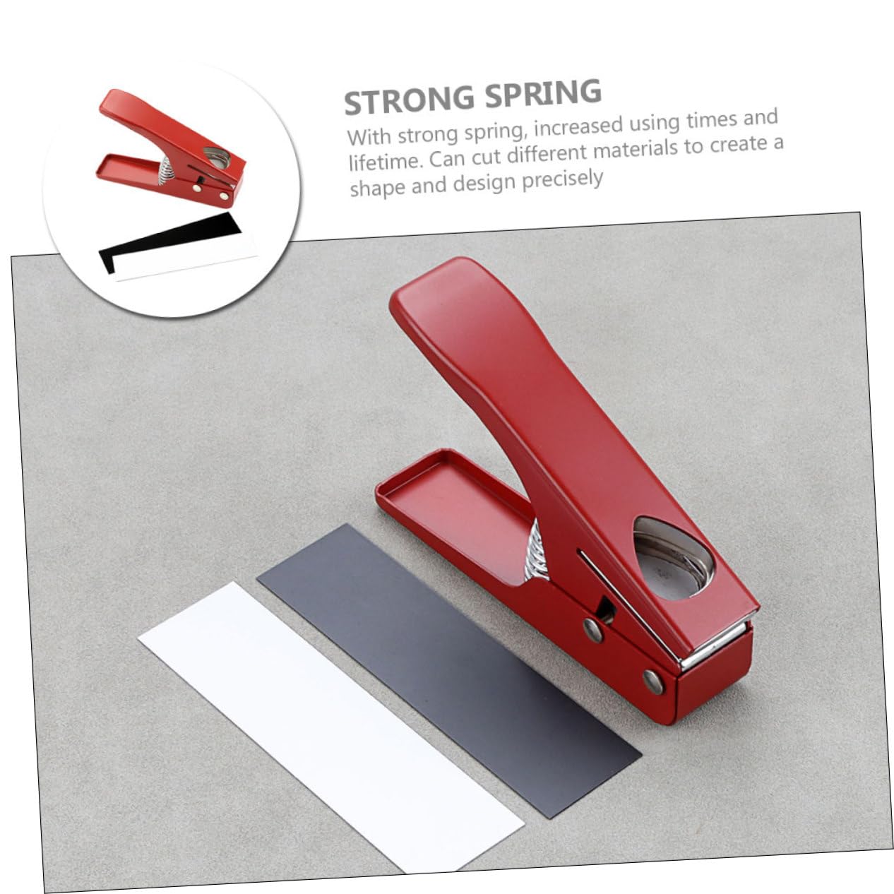 Toyvian Strumento Professionale per Tagliare Plettri di Chitarra in Metallo Rosso e Uso Prolungato per Musicisti e Appassionati di Musica