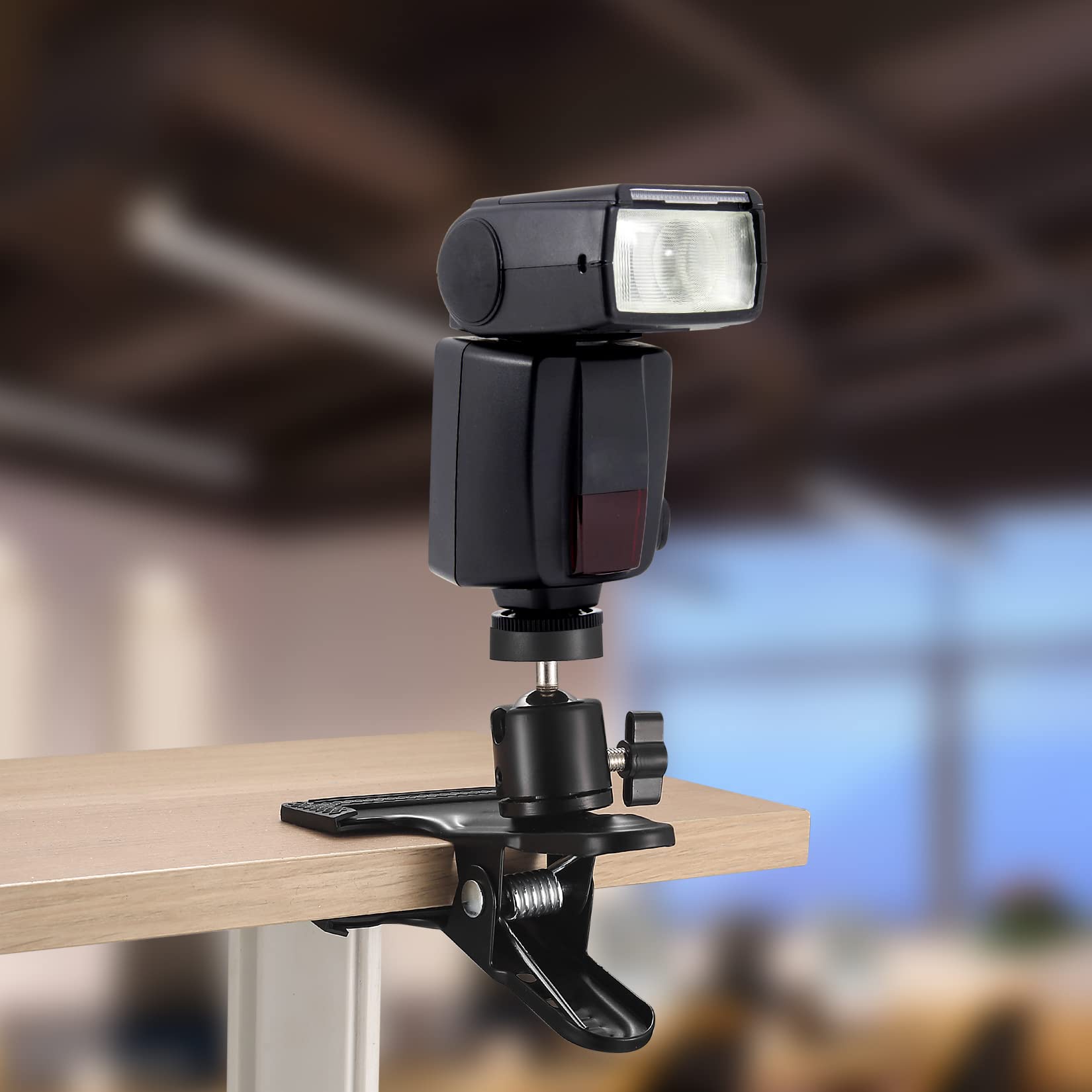 2 Clip Per Fotocamera Con Testa A Sfera - Supporto A Pinza Per Flash E GoPro - Foto 10