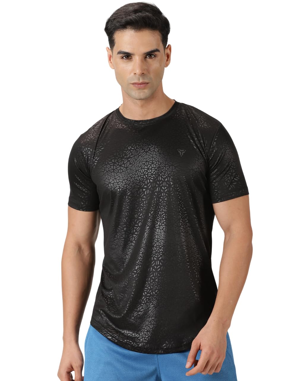 deb. Men’s Round Neck Solid Regular Fit Sports T-Shirts | Half Sleeve Quick Dry Fit Workout, Running, Gym Tshirt for Men | Sweat Wicking, Breathable & Comfortable T-Shirts