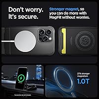 Vista 6 de Spigen - Rugged Armor MagFit - Funda diseñada para el iPhone 15 Pro (2023) [Protección de grado militar] Compatible con MagSafe - Negro mate