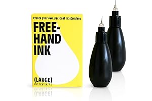 Inkbox Freehand Jaguar Ink Temporary Tattoos | Long-lasting, Artist-grade Temp Kit for...