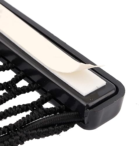 Miniatura 4 de 1 soporte de bolsillo de red para automóvil, 20 × 3.3 in de nailon elástico para maletero, bolsa de almacenamiento de red para teléfono, cigarrillos