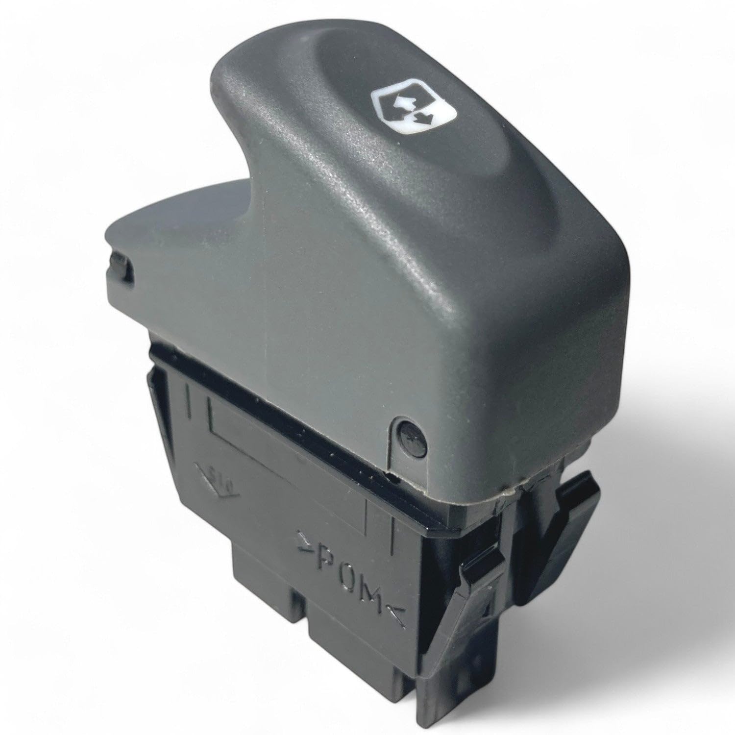 Pulsante interruttore grigio per controllo alzacristallo anteriore sinistro o destro compatibile per Renault Clio 2 Kangoo Megane I Scenic I OEM 7700838101 7700421120