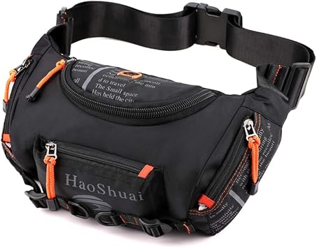 Large Waist Bag Fanny Pack for Men Women Belt Bag Pouch Hip Bum Bag Chest Sling Bag with Adjustable Strap,Outdoors Running Hiking Premium for Fitness Workout Travel Work Commuting