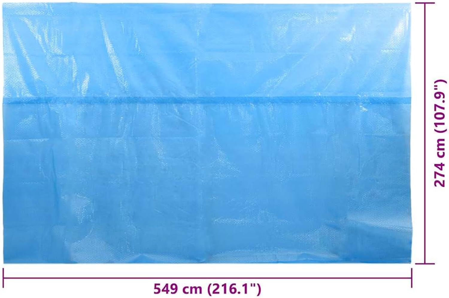 Gecheer Pool Cover, Solar Heating PE Material with Air Chambers 216.1 x 107.9 in, Lightweight and Durable for Above Ground Swimming Pools