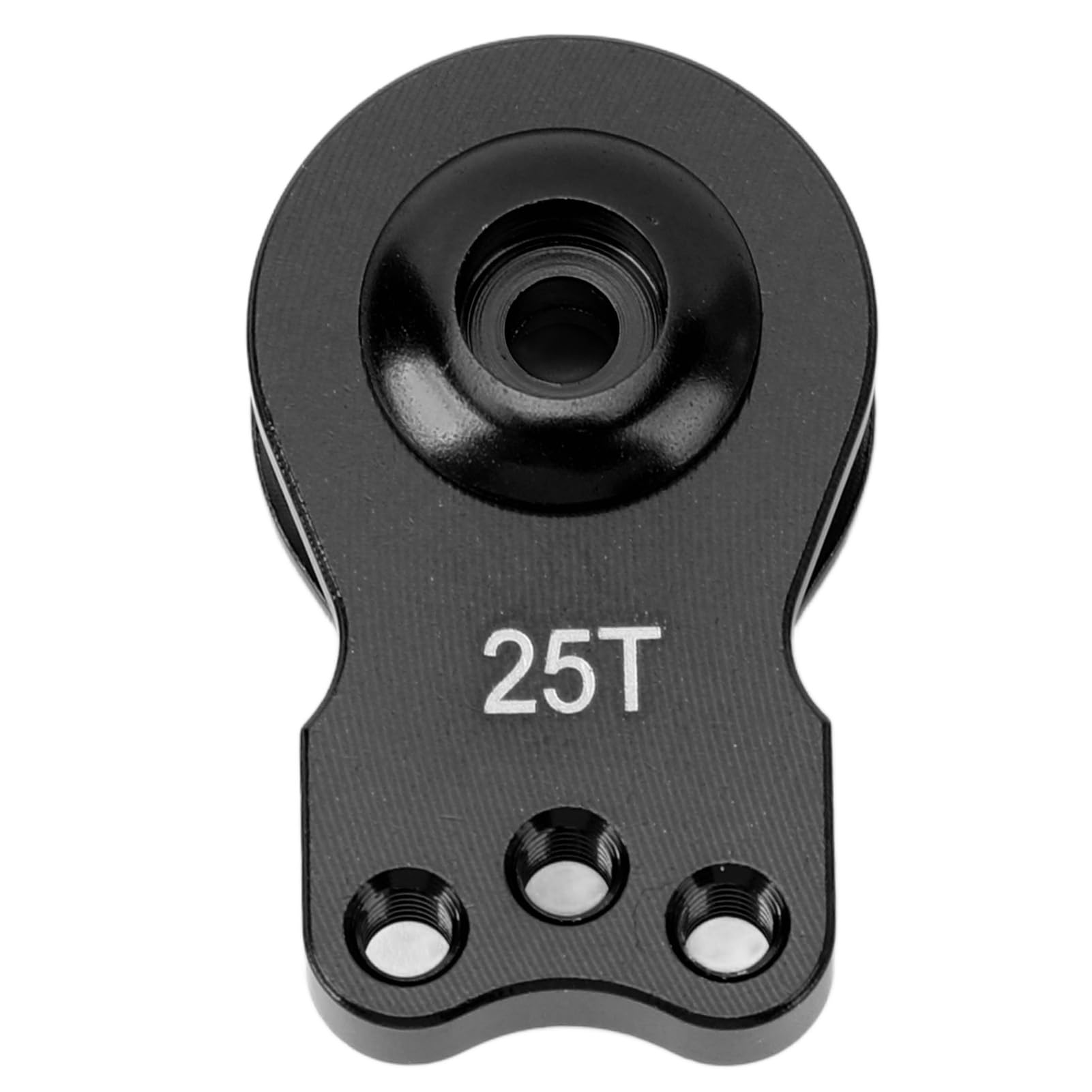 RC Servo Saver, Lekki, Uniwersalny Serwomechanizm ze Stopu Aluminium o Wysokiej Dokładności 25T z zamienną osłoną Przekładni do Samochodu RC 1/10 (BLACK)