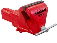 Torno de Bancada Fixo 3" Ferro Nodular NR 3 SOMAR