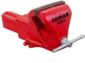Torno de Bancada Fixo 3" Ferro Nodular NR 3 SOMAR