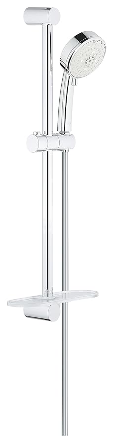 GROHE 27577002 Tempesta Cosmopolitan 100 4 Spray Shower Rail Set, Starlight Chrome