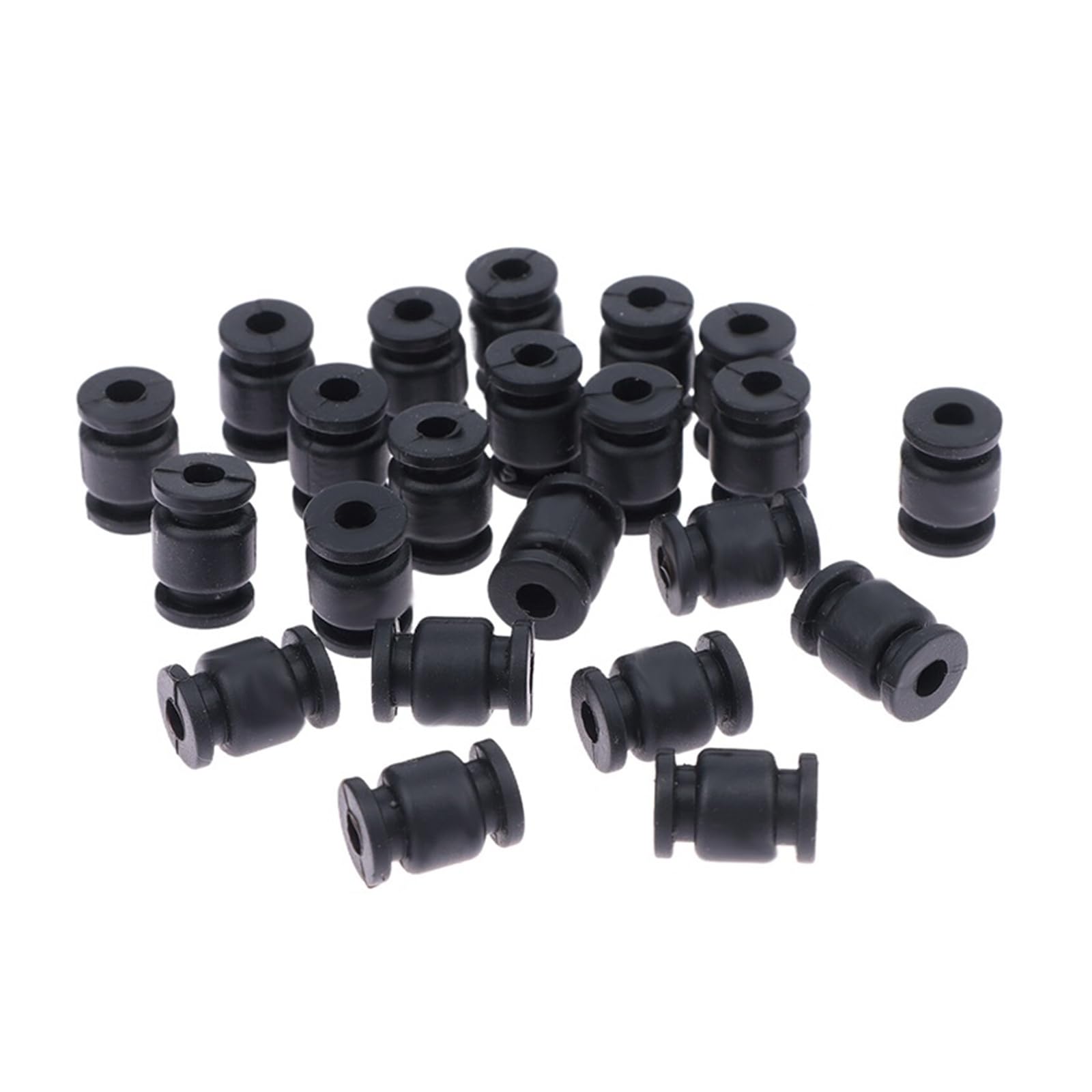 Gumowe kulki amortyzujące antywibracyjne M3 x 4,6 mm amortyzator miękki uchwyt do drona RC F4 F7 kontroler lotu Gimbal FPV Racing (czarne)