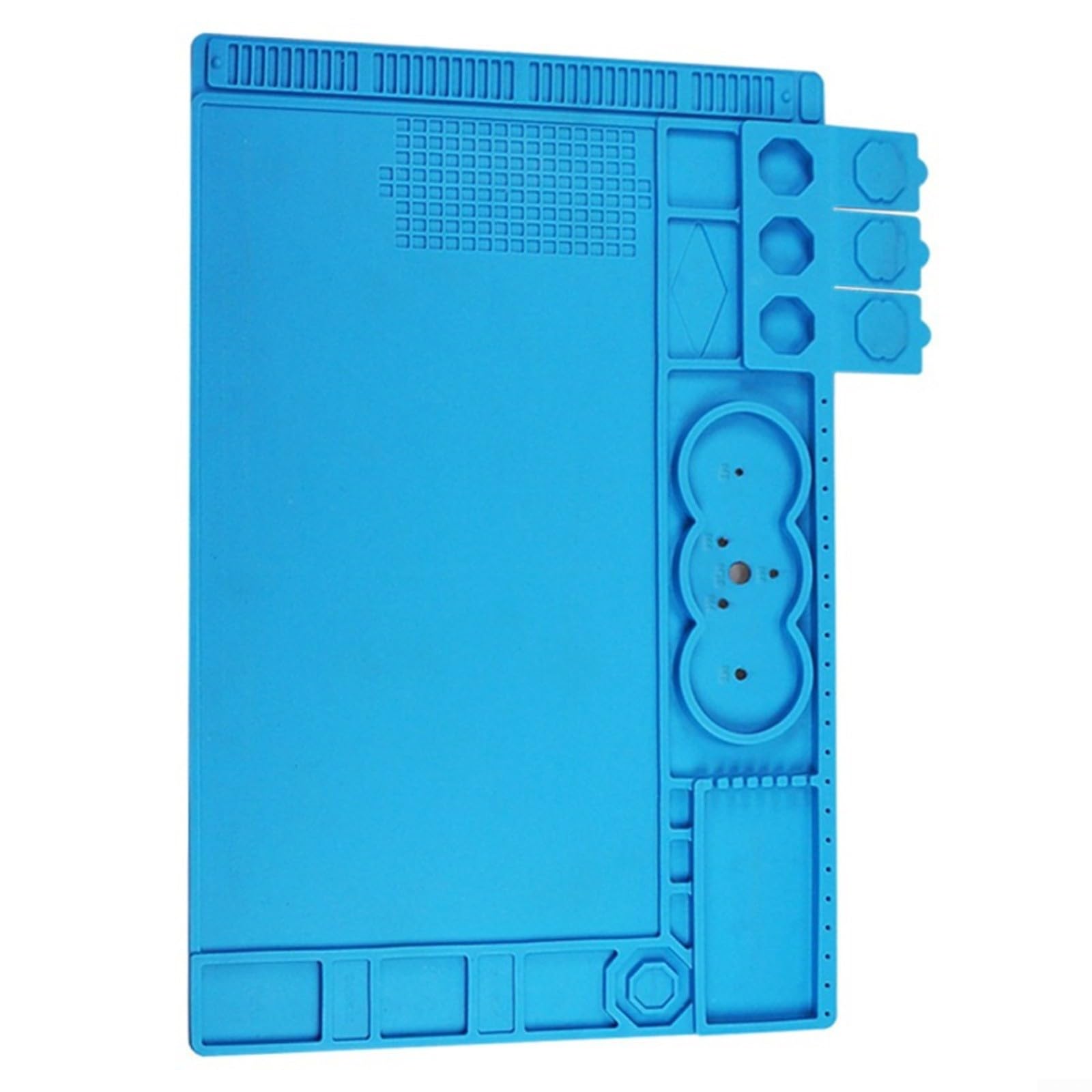 Lötmatte Silikon Hitzebeständig 48x32cm,Rutschfeste Reparaturunterlage für Elektronik