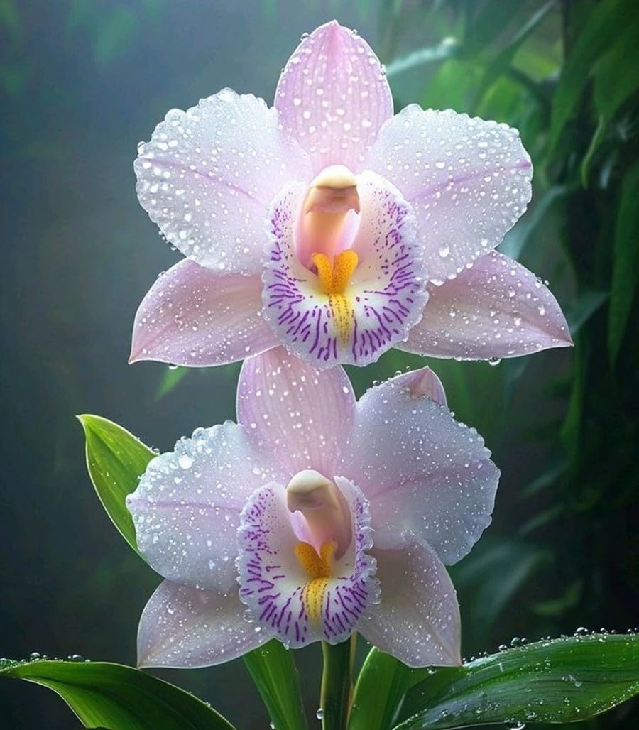 Misto Cymbidium Orchid, Perenne - Giardini e Balconi, Adatta ai principianti-15bulbi-F