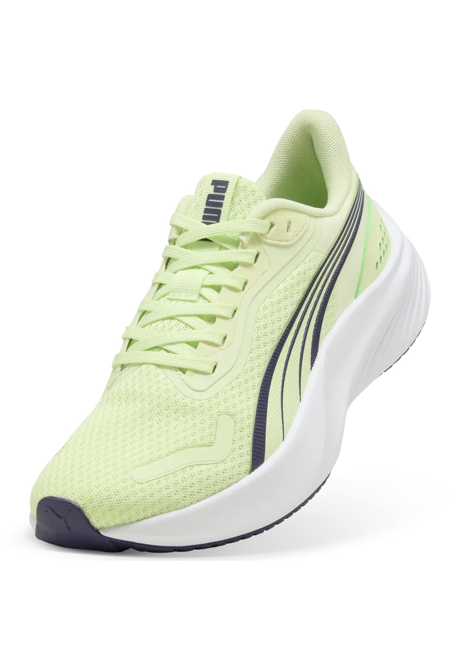 PUMA Pounce Lite Jr Kinder Indoor Sneaker 401512 02 gelb schwarz
