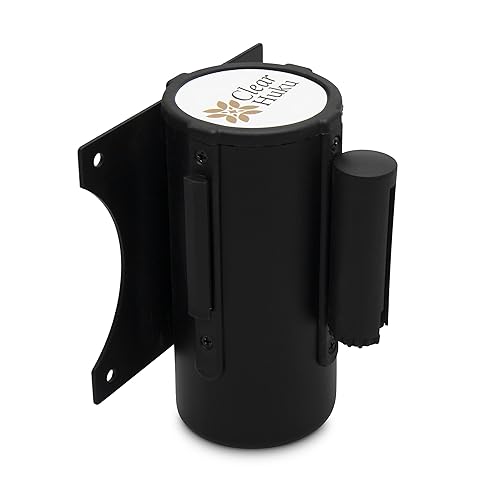 Miniatura 6 de Barrera retráctil para cinturón  Barricada de control de multitudes montada en la pared, cinturones VIP de 8 pies, correa de seguridad para barreras