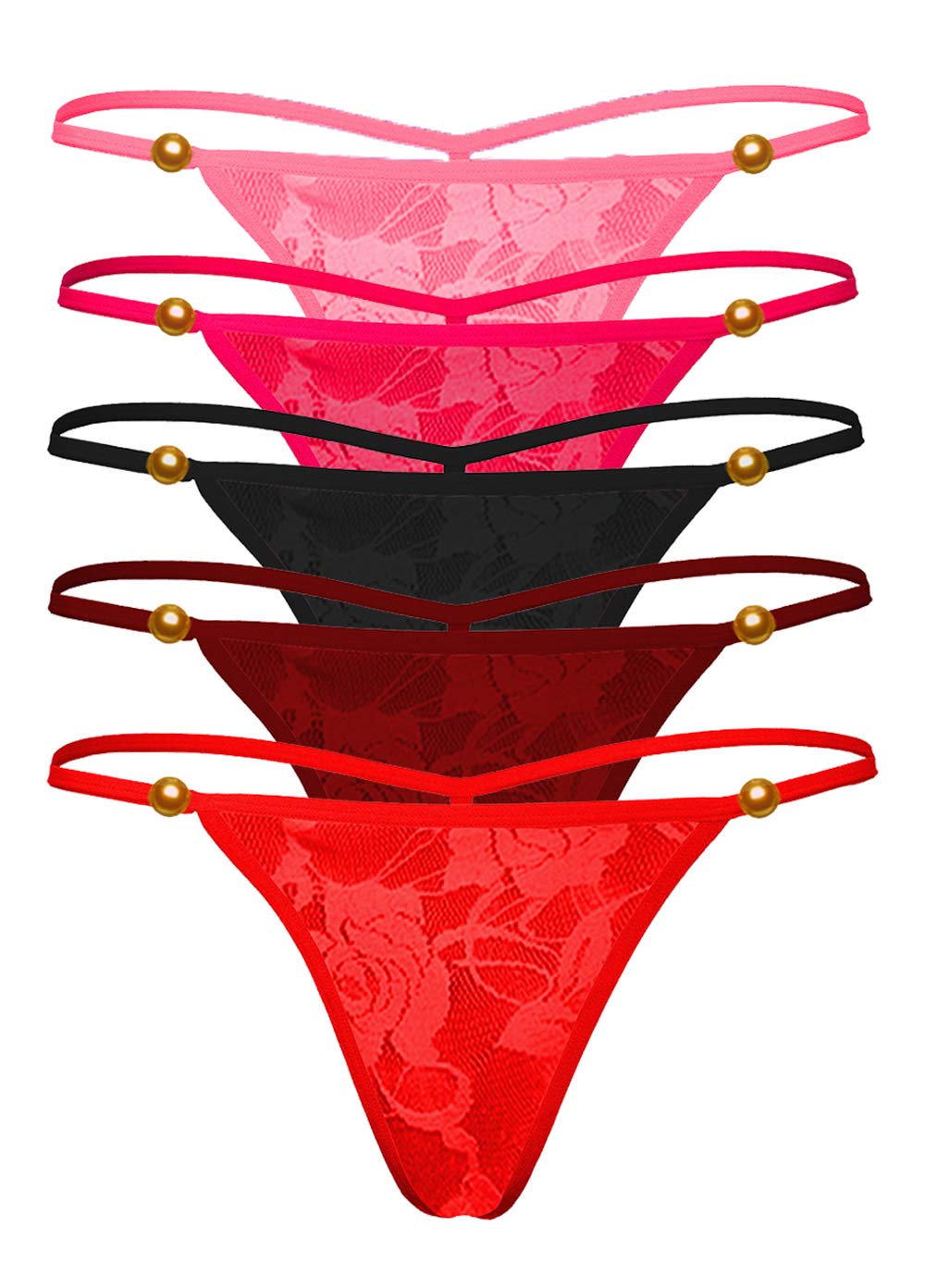 Women's Polyamide & Spandex G-string (Pack of 6)