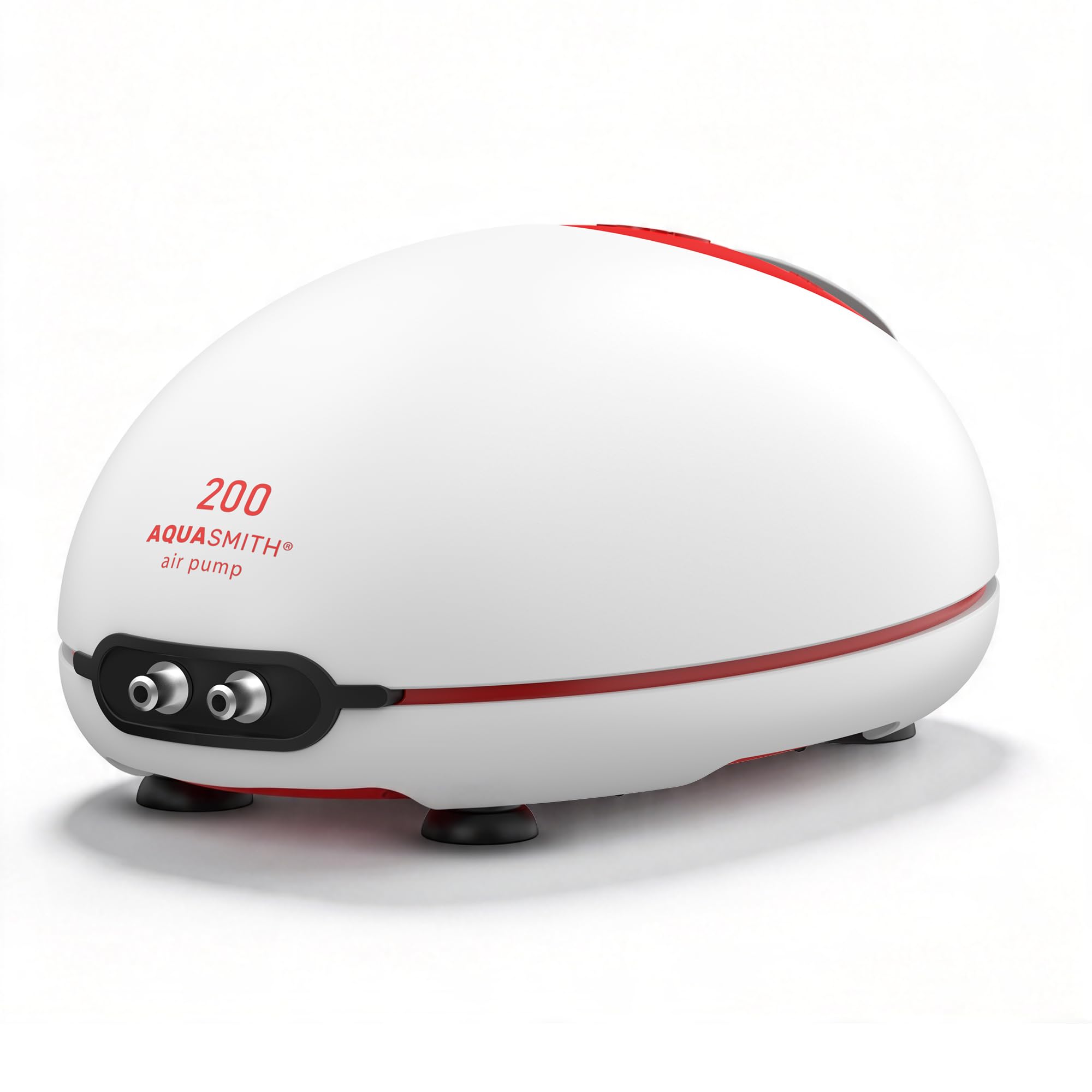 AQUASMITH Bomba de Aire Ultra silenciosa de 1 W, aireador de Acuario de Flujo de Aire Ajustable, un Solo Agujero Adecuado para peceras de 20 a 40 GPH