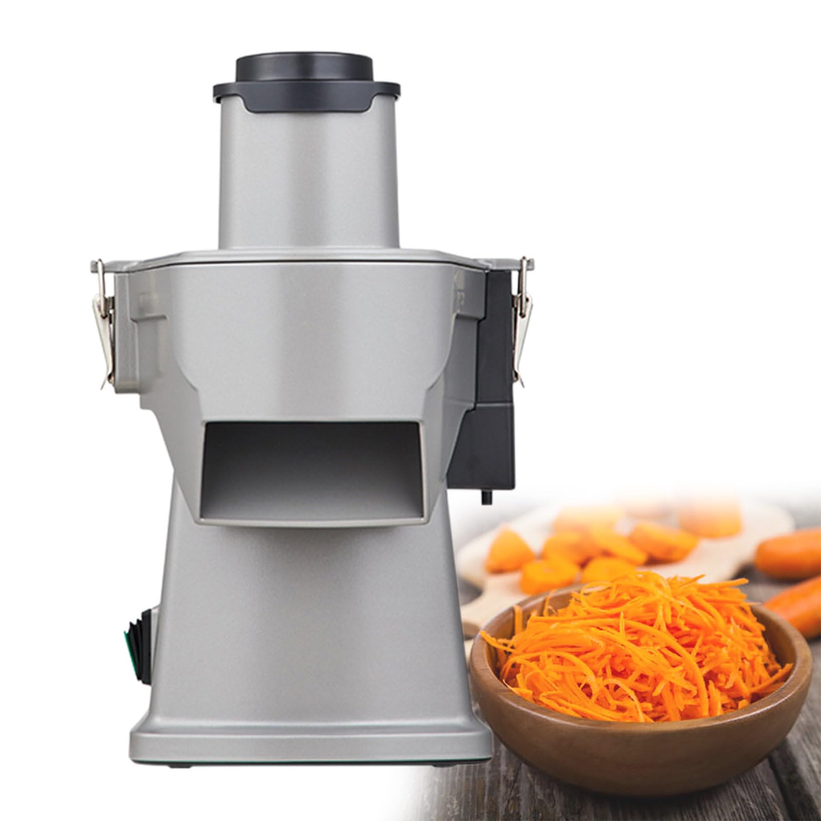 BOOZXCV Electric Vegetable Chopper, Multifunctional Food Slicer, 200W French Fry & Veggie Slicer Dicer, for Commercial and Home Use