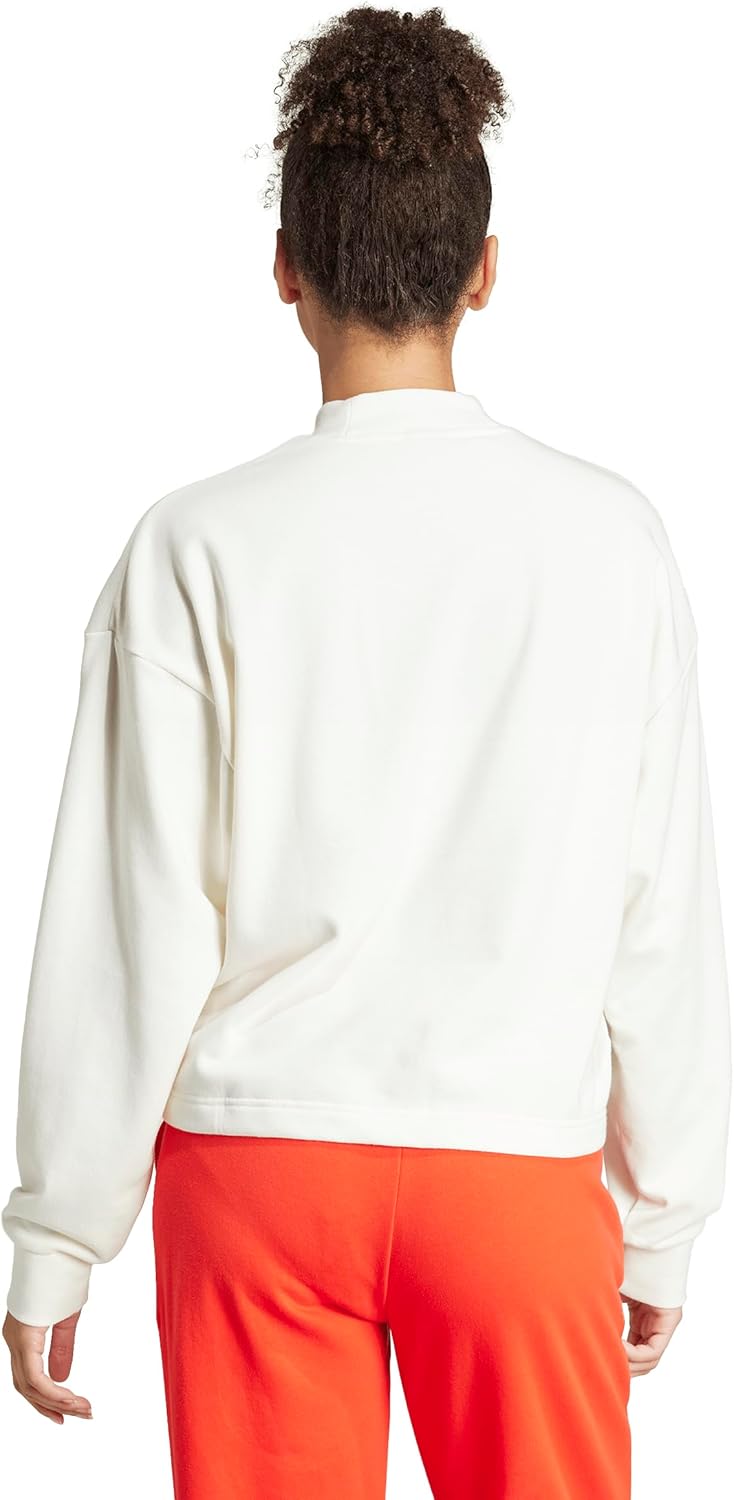 adidas Women's Printed French Terry Loose Sweatshirt