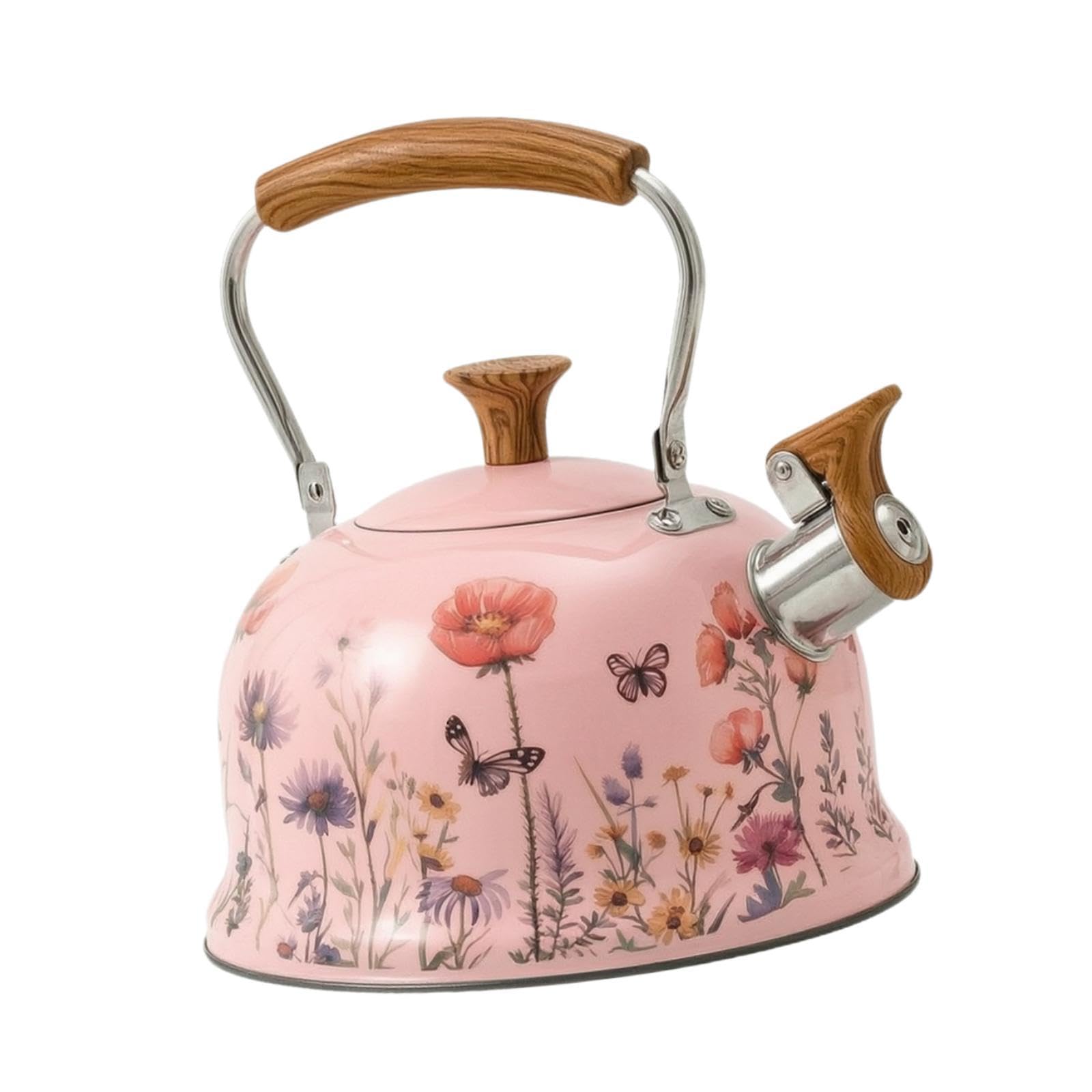 Hervidor con Silbato Potente para Picnics, Placa de Cocina, Estufa Eléctrica