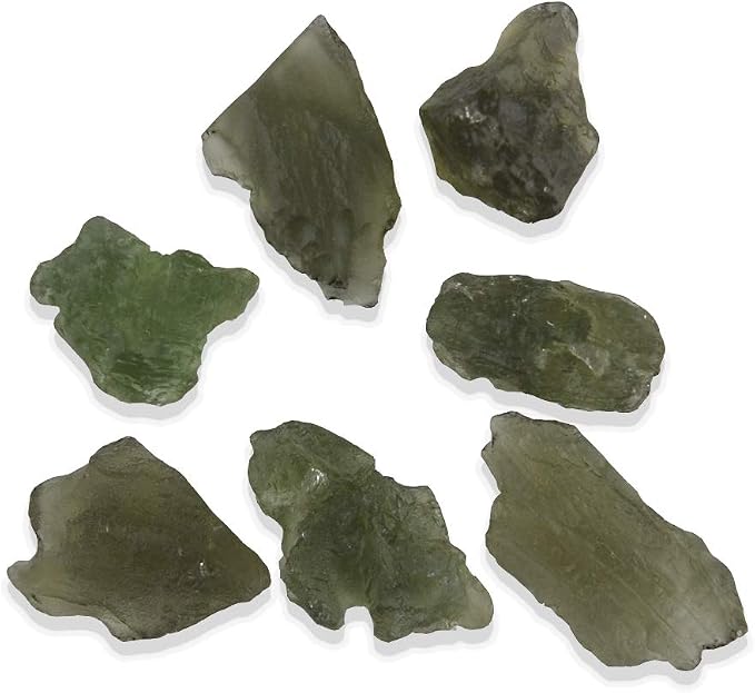 Starborn autentica piedra moldavita pequeña de 5 a 7 Quilates