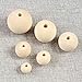 Produktbild witgift 300 Stück Natürliche Runde Holzperlen Natur zum fädeln Holzkugeln Lose Spacer Perlen Bastelperlen Holz Wooden Beads für DIY Schmuck Herstellung, 6 Größen (8 mm/10 mm/12 mm/14 mm/16 mm/ 20 mm)