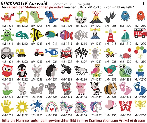 Fleece Halstuch (Schal) für Mädchen und Jungen mit Name & Motiv/Sternzeichen bestickt, personalisiert (11 Farben zur Auswahl)