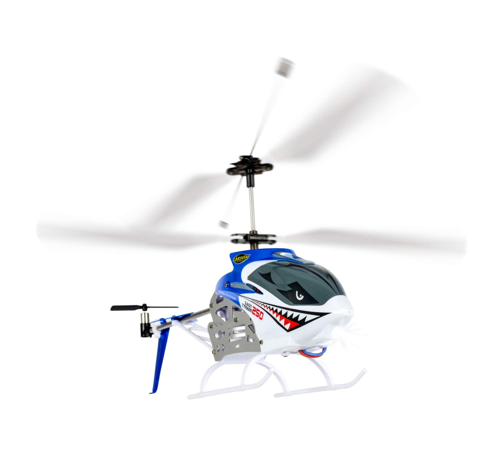 Carson 500507110 500507110-Easy Tyrann 250 2.4G RTF, zdalnie sterowany helikopter, helikopter RC, w zestawie baterie i pilot zdalnego sterowania, 100% gotowy do lotu