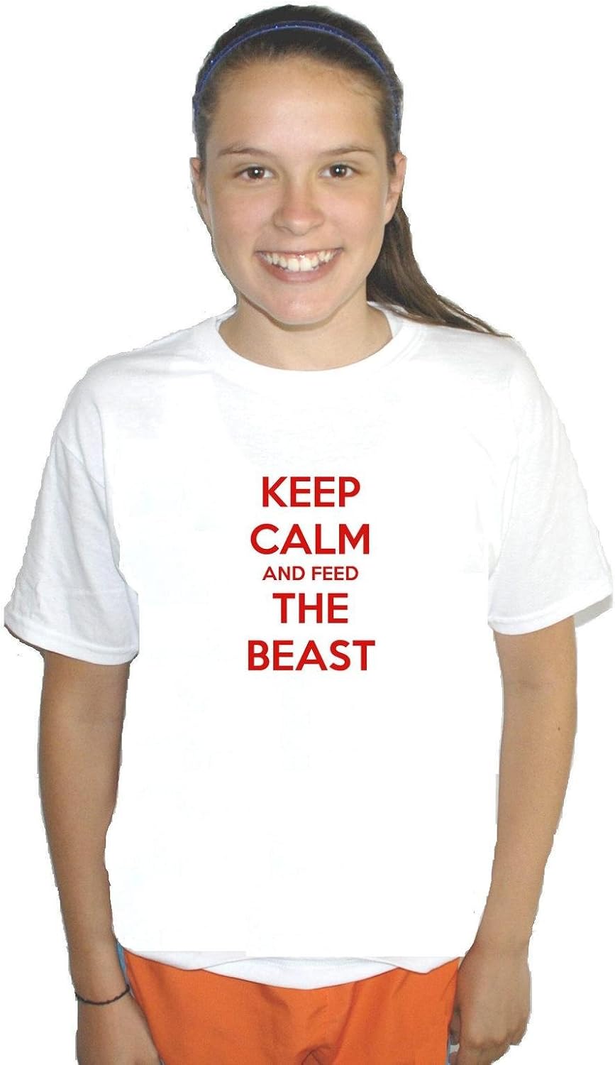 Mytshirtheaven Childrens T Shirt Keep Calm and Feed The